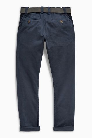 Belted Skinny Chino Trousers (3-16yrs)
